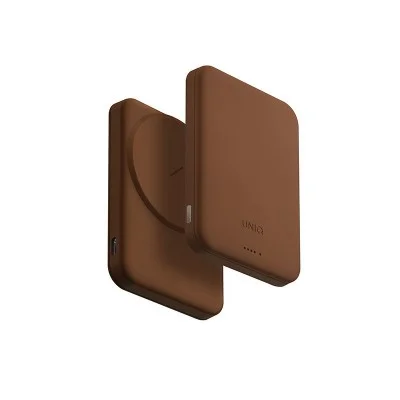 Uniq Lyden Lexa 5000Mah Magnetic Fast Wireless Usb-C Pd Power Bank - Caramel